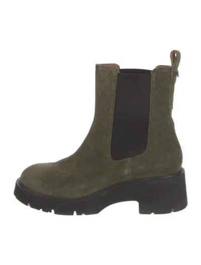 Pre-owned Camper Leather Chelsea Boots In Green