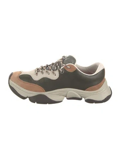 Pre-owned Camper Leather Colorblock Pattern Chunky Sneakers In Green