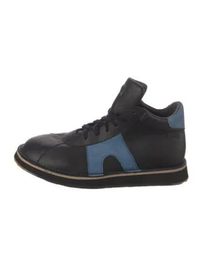 Pre-owned Camper Leather Colorblock Pattern Sneakers In Blue