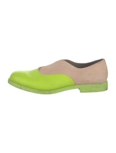 Pre-owned Camper Leather Colorblock Pattern Sneakers In Green