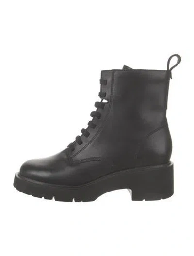 Pre-owned Camper Leather Combat Boots In Black