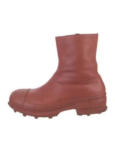 Pre-owned Camper Leather Combat Boots In Pink