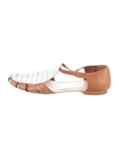 Pre-owned Camper Leather Flats In Brown