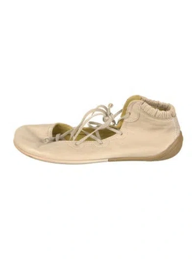 Pre-owned Camper Leather Flats In Neutrals