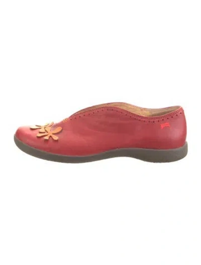 Pre-owned Camper Leather Flats In Red