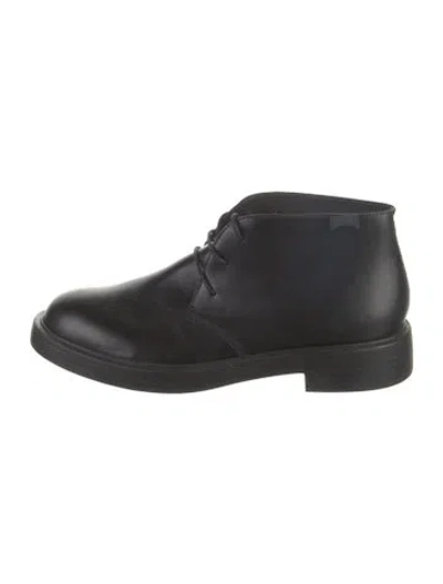 Pre-owned Camper Leather Lace-up Boots In Black