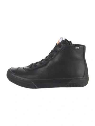 Pre-owned Camper Leather Lace-up Boots In Black