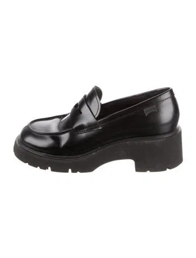 Pre-owned Camper Leather Loafers In Black