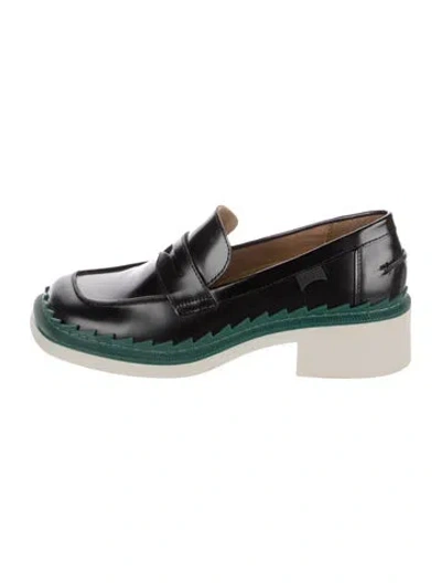 Pre-owned Camper Leather Loafers In Green