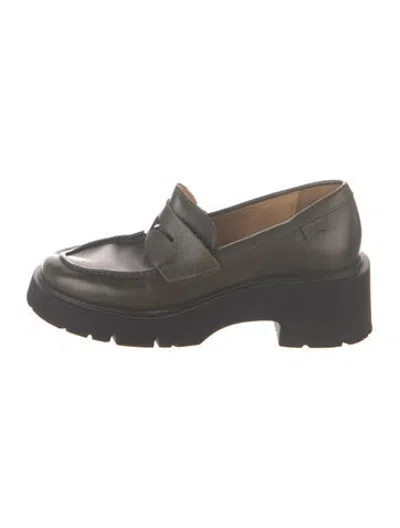 Pre-owned Camper Leather Loafers In Green