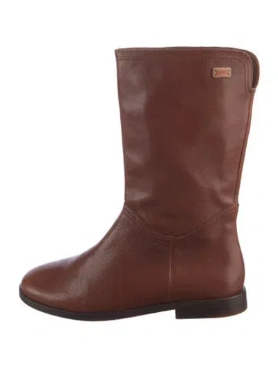 Pre-owned Camper Leather Moto Boots In Brown