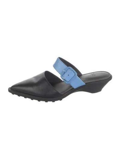 Pre-owned Camper Leather Mules In Black