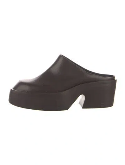 Pre-owned Camper Leather Mules In Brown