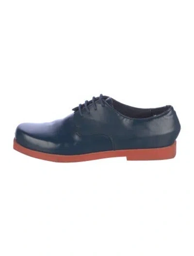 Pre-owned Camper Leather Oxfords In Blue