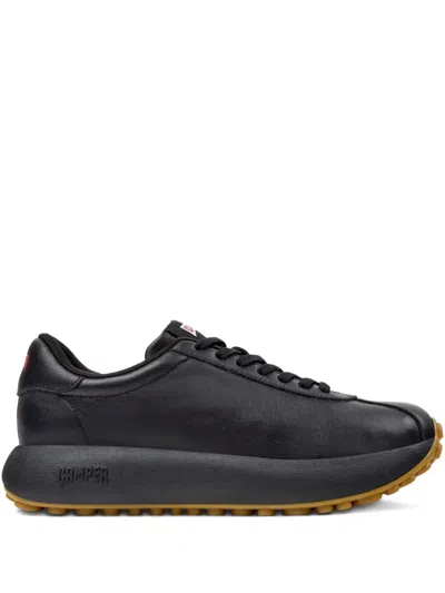 Camper Leather Pelotas Trainers In Black