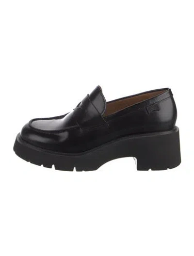 Pre-owned Camper Leather Pumps In Black