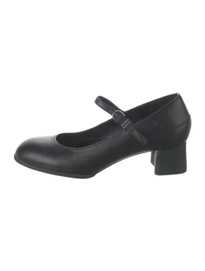 Pre-owned Camper Leather Pumps In Black