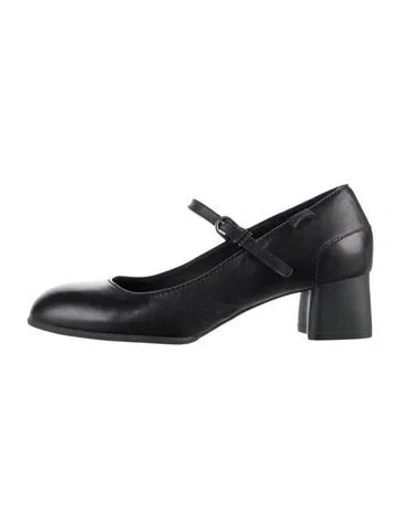 Pre-owned Camper Leather Pumps In Black