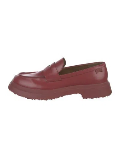 Pre-owned Camper Leather Pumps In Burgundy