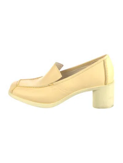 Pre-owned Camper Leather Pumps In Yellow