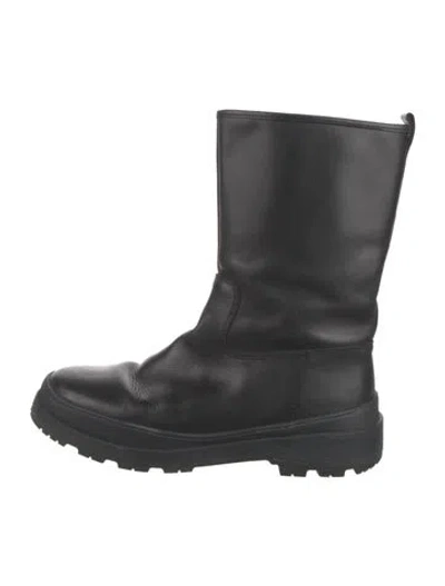 Pre-owned Camper Leather Rain Boots In Black