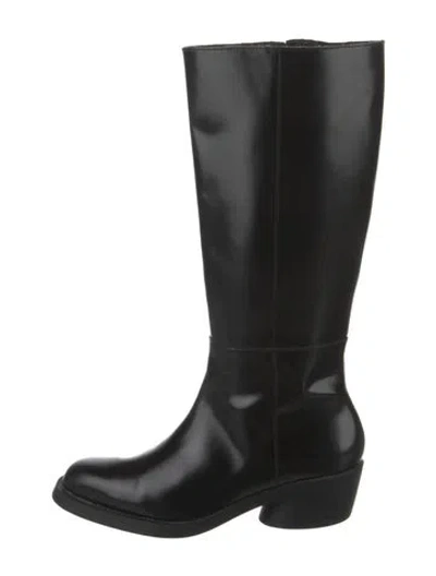 Pre-owned Camper Leather Rain Boots In Black