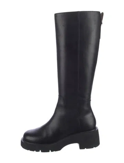 Pre-owned Camper Leather Riding Boots In Black