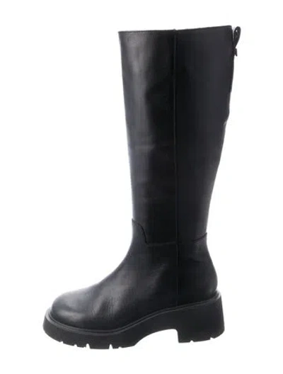 Pre-owned Camper Leather Riding Boots In Black