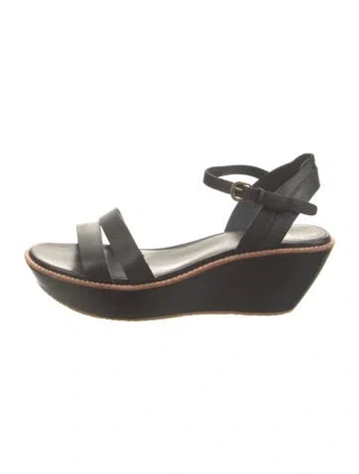 Pre-owned Camper Leather Sandals In Black