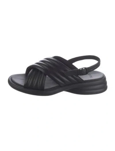 Pre-owned Camper Leather Sandals In Black