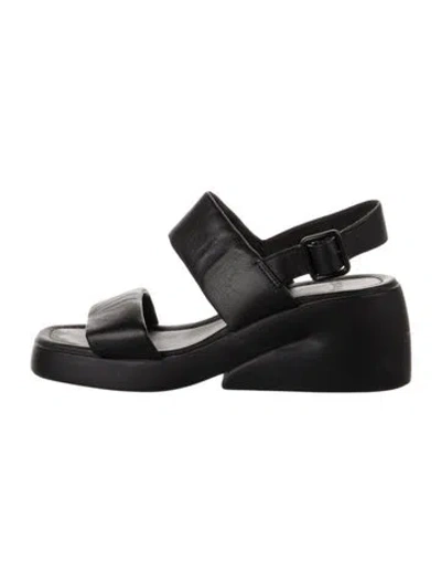 Pre-owned Camper Leather Sandals In Black