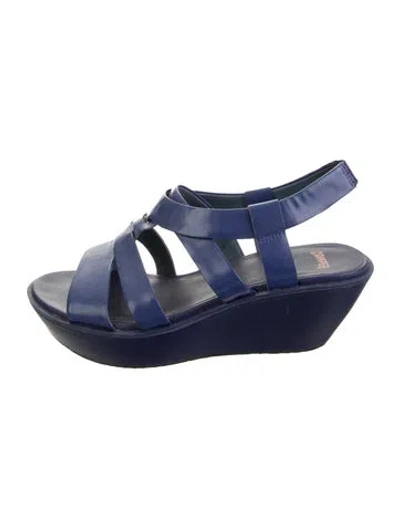 Pre-owned Camper Leather Sandals In Blue