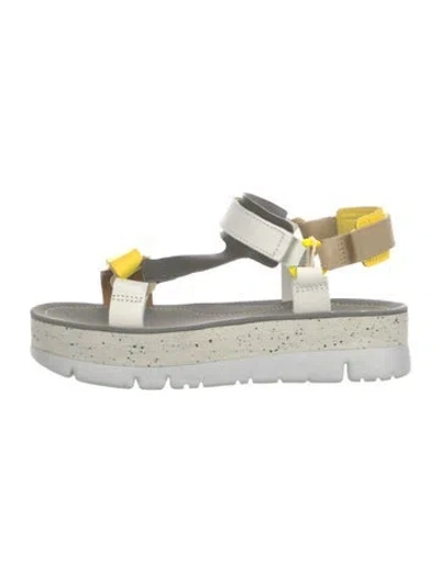 Pre-owned Camper Leather Sandals In Green