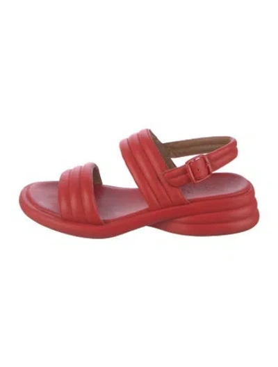 Pre-owned Camper Leather Sandals In Red