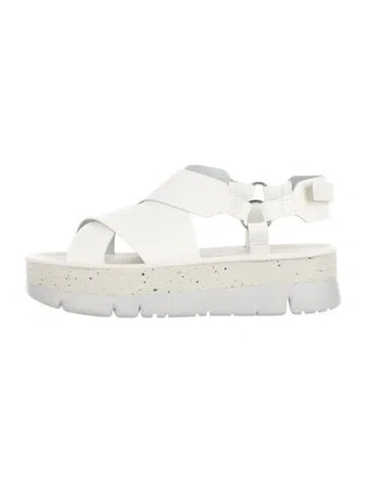 Pre-owned Camper Leather Sandals In White