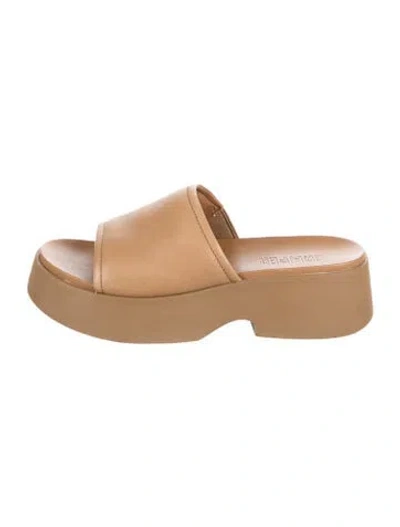 Pre-owned Camper Leather Slides In Neutral