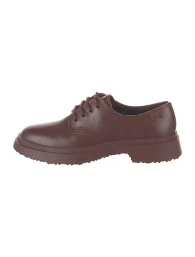 Pre-owned Camper Leather Sneakers In Burgundy