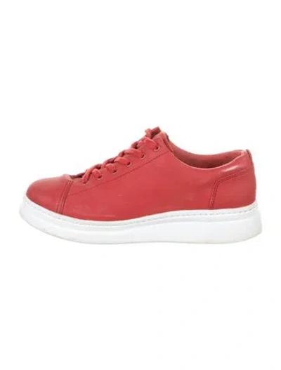 Pre-owned Camper Leather Sneakers In Red