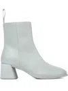 Camper Leather Zip-fastening Block-heel Boots In Gray