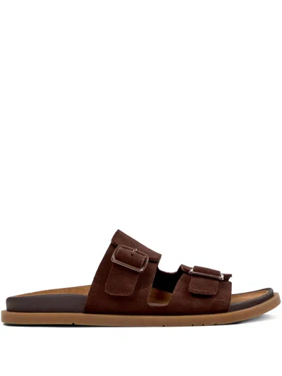 Camper Lluc Buckle Sandals In Brown