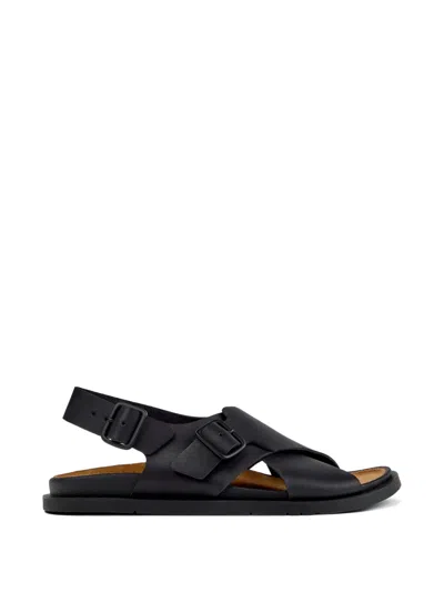Camper Lluc Buckled Crossover-strap Sandals In Black