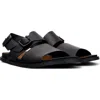 Camper Lluc Two Strap Sandal In Black