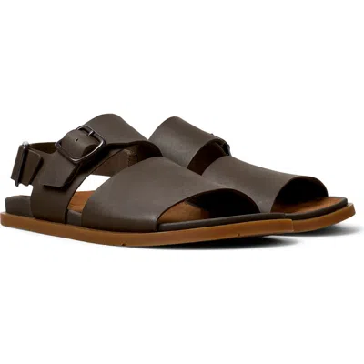 Camper Lluc Two Strap Sandal In Brown
