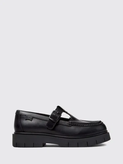 Camper Loafer Woman Color Black In Animal Print