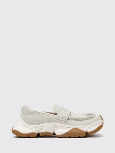 Camper Loafer Woman Color White In Animal Print
