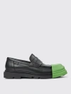 Camper Junction Removable-toecap Leather Loafers In Black