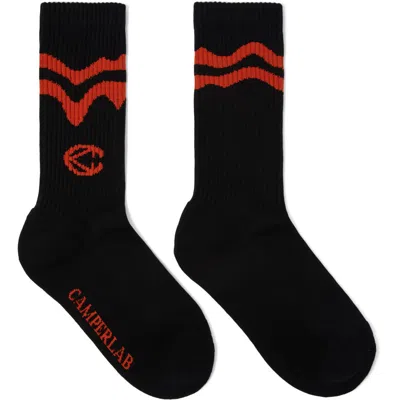 Camper Logo Socks In Black