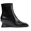 Camper Louise Wedge-heel Ankle Boots In Black