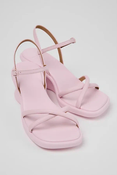 Camper Louise Leather Wedge Sandal In Pink, Women's At Urban Outfitters