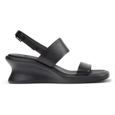 Camper Louise Leather Sandals In Black